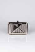 Silver Metal Night Bag V674