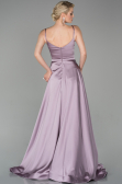 Long Lavender Satin Evening Dress ABU1601