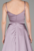 Long Lavender Satin Evening Dress ABU1601