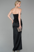 Long Black Satin Mermaid Prom Dress ABU1609