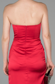 Long Red Satin Mermaid Prom Dress ABU1609