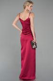 Cherry Colored Mermaid Evening Dress ABU564