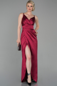 Cherry Colored Mermaid Evening Dress ABU564