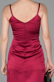 Cherry Colored Mermaid Evening Dress ABU564
