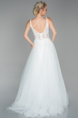 Long White Evening Dress ABU1636