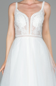 Long White Evening Dress ABU1636