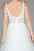 Long White Evening Dress ABU1636