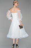 Midi White Night Dress ABK971