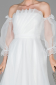 Midi White Night Dress ABK971