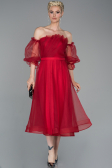 Midi Red Night Dress ABK971