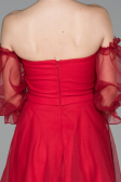 Midi Red Night Dress ABK971