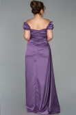 Long Lavender Satin Plus Size Evening Dress ABU1626