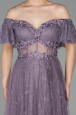 Long Lavender Dantelle Evening Dress ABU1666