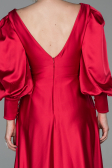 Long Red Satin Evening Dress ABU1695