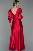Long Red Satin Evening Dress ABU1695
