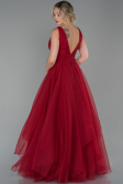 Long Burgundy Evening Dress ABU1727