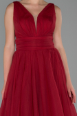 Long Burgundy Evening Dress ABU1727