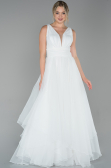 Long White Evening Dress ABU1727