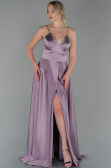 Lavender Long Satin Engagement Dress ABU1458