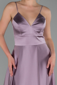 Lavender Long Satin Engagement Dress ABU1458