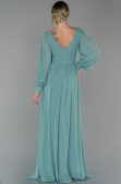 Long Turquoise Chiffon Evening Dress ABU1702