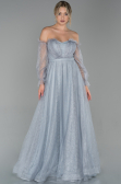Long Grey Evening Dress ABU1730