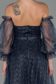 Long Navy Blue Evening Dress ABU1730
