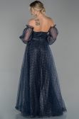 Long Navy Blue Evening Dress ABU1730