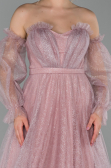 Long Powder Color Evening Dress ABU1730
