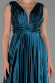Long Oil Green Satin Evening Dress ABU1737