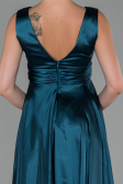 Long Oil Green Satin Evening Dress ABU1737
