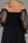 Midi Black Night Dress ABK971