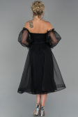 Midi Black Night Dress ABK971