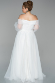 White Mermaid Evening Dress ABU1535