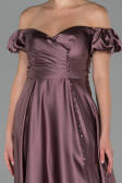 Long Mink Satin Evening Dress ABU1840