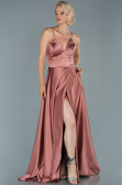 Onion Skin Long Satin Evening Dress ABU1458