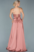Onion Skin Long Satin Evening Dress ABU1458