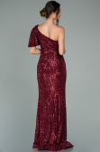 Long Burgundy Mermaid Evening Dress ABU1891