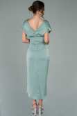 Short Turquoise Satin Invitation Dress ABK1107