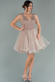 Short Mink Invitation Dress ABK1108