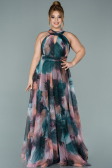 Onion Skin Long Oversized Evening Dress ABU1447
