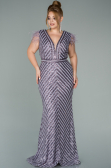 Lila Long Evening Dress ABU1044
