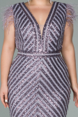 Lila Long Evening Dress ABU1044