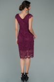 Plum Short Evening Dress ABK010