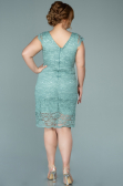 Mint Short Oversized Evening Dress ABK010