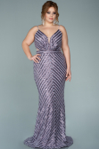 Lavender Long Plus Size Evening Dress ABU1661