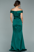 Long Emerald Green Satin Evening Dress ABU1943