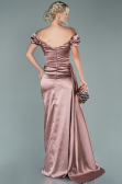 Onion Skin Long Satin Engagement Dress ABU1606