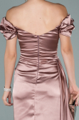 Onion Skin Long Satin Engagement Dress ABU1606