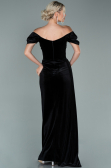 Long Black Velvet Evening Dress ABU1990
